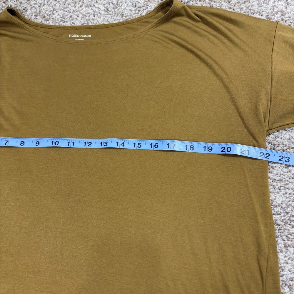 EILEEN FISHER Women's Tunic Long Sleeve Boat Neck‎ Top Tencel LG Minimalist - Picture 8 of 11